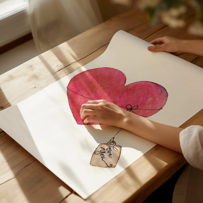Love You print