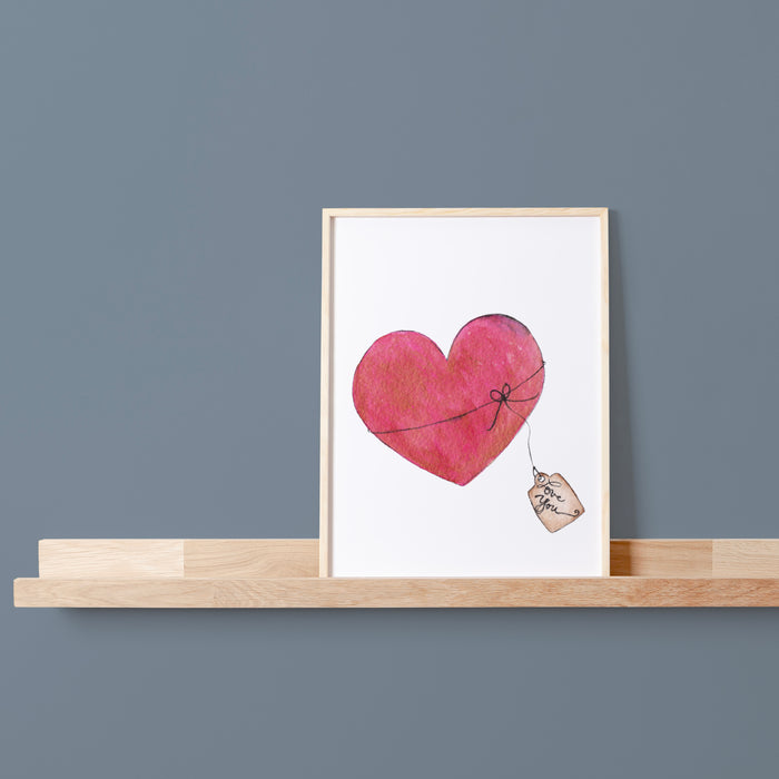 Love You print