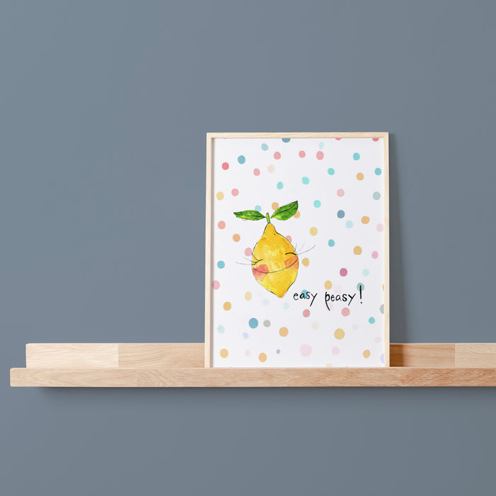 Easy Peasy Art print